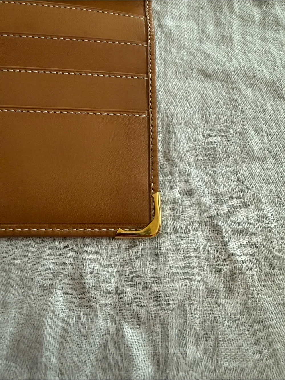 Gucci Brown Monogram Slim Long Wallet with Gold Corners - Picture 10 of 13